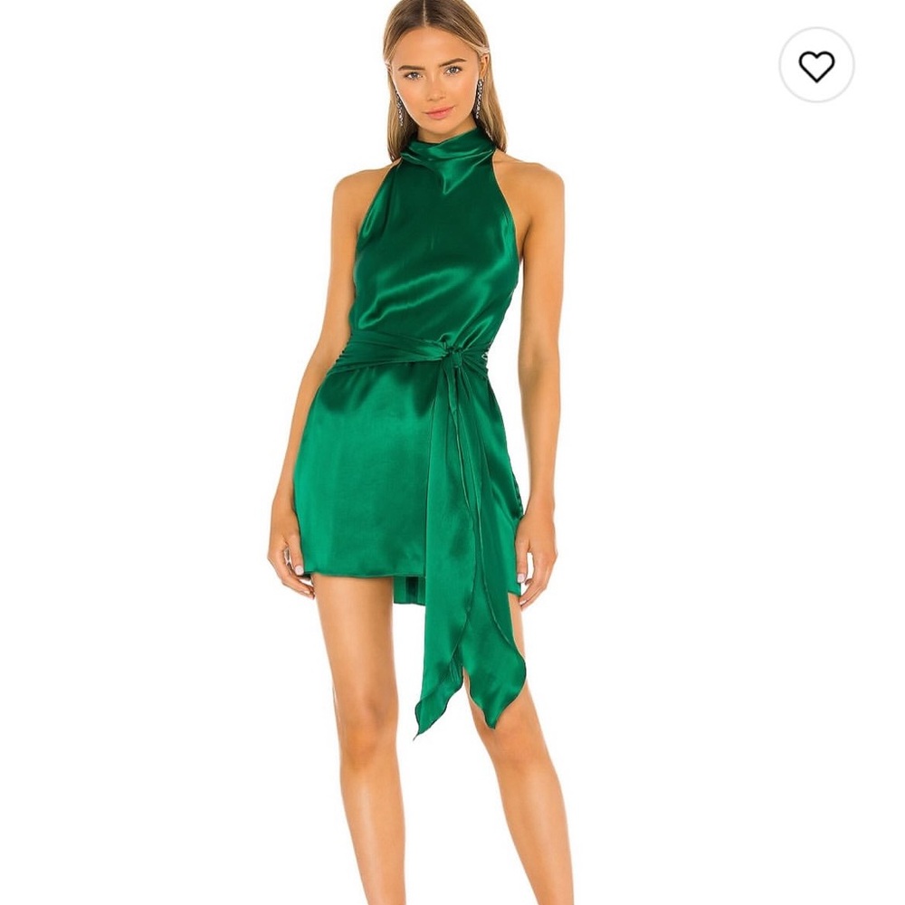 Amanda Uprichard Green Mini Dress